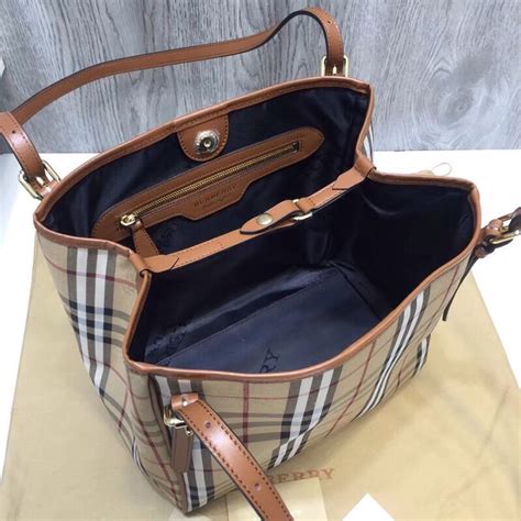 Burberry The Small Canter Horseferry Check Tote Bag 